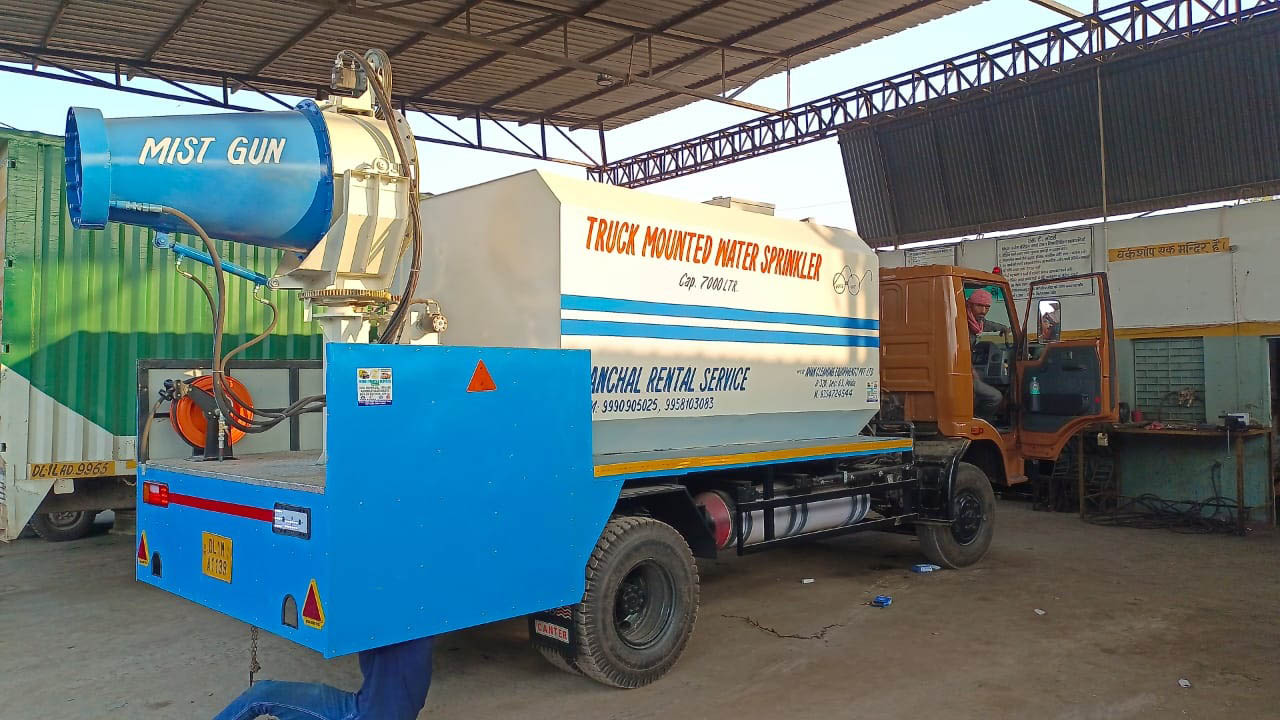 Truck Mounted Water Mist Gun On Rent